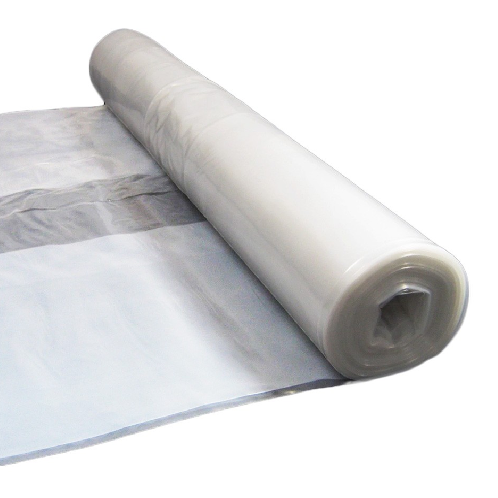 Polyethene PE 2-PLY Plastic Roll 54" X 0.08MM X 30M Clear